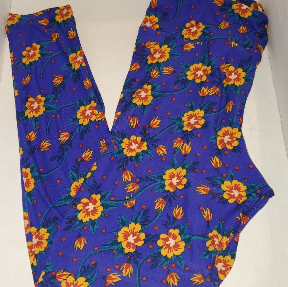 LuLaRoe TC2 Leggings Flower Design